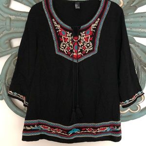 Cotton bohemian tunic